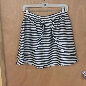 H&M striped mini skirt